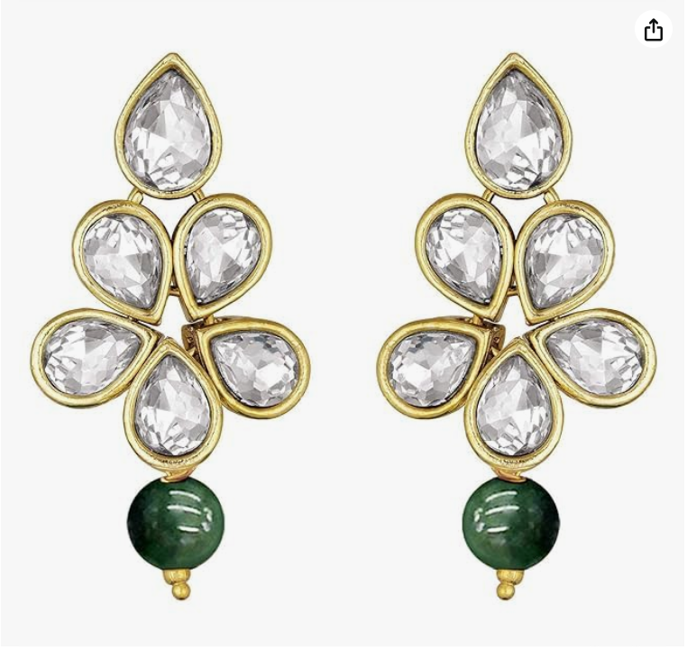 Paxlora matching jhumka earrings
